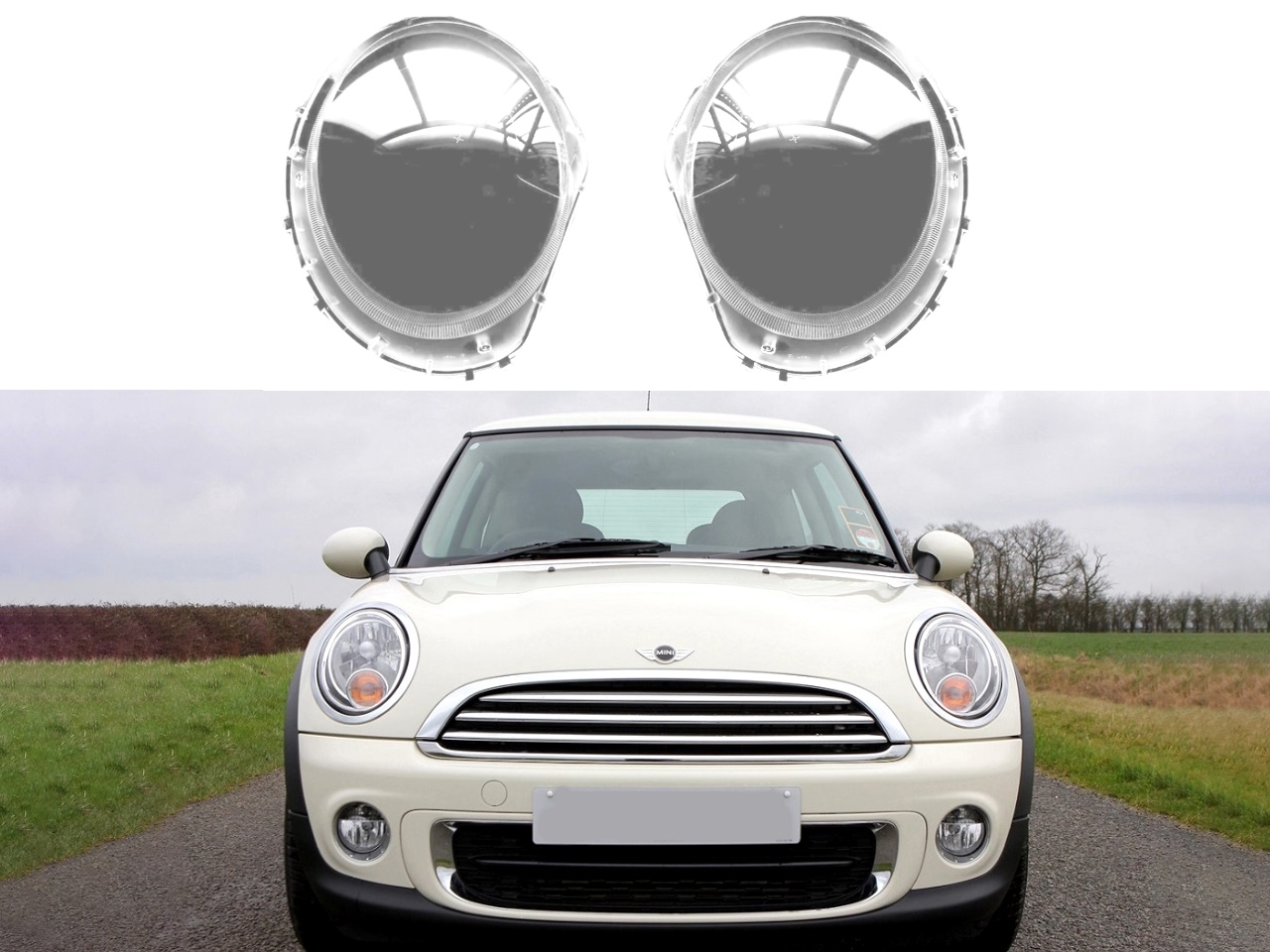 Стъкла за фарове на Mini Cooper R56 R57 MK2 - Halogen