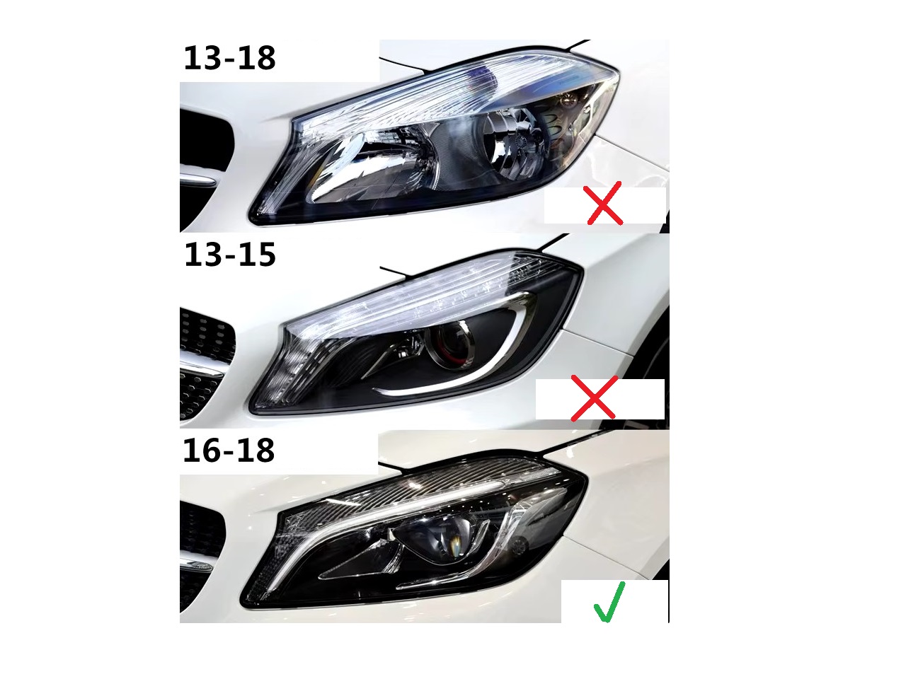 Корпус за фар на Mercedes A-Class W176