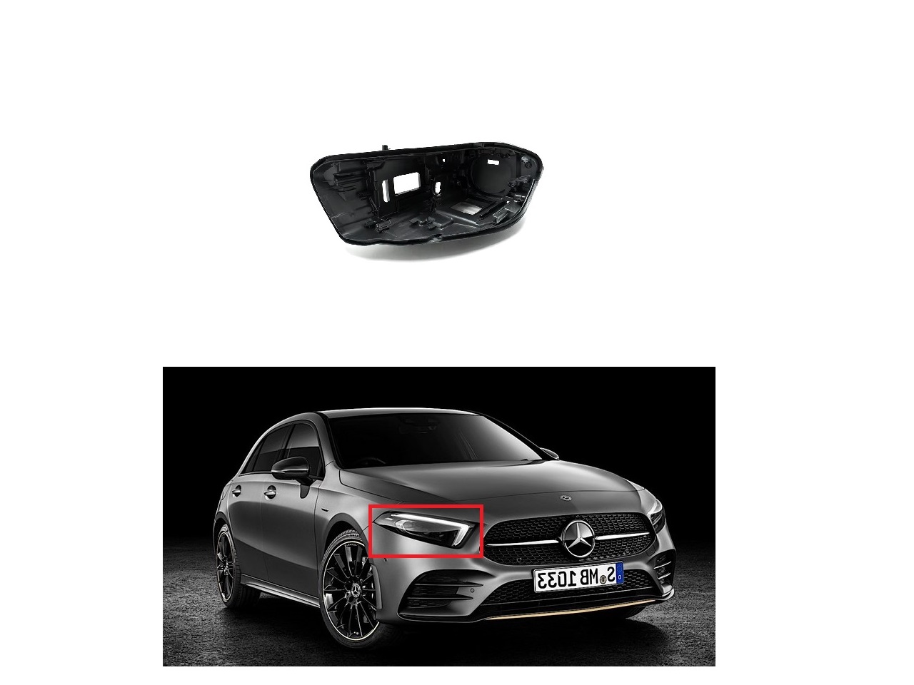 Корпус за фар на Mercedes A-Class W177