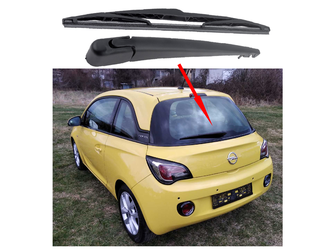 Задно рамо с чистачка за Opel Adam Задно рамо с чистачка за Opel Adam