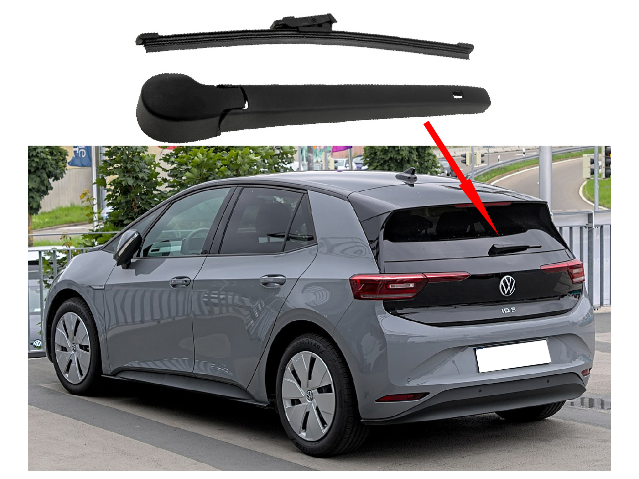 Задно рамо с чистачка за Volkswagen ID.3