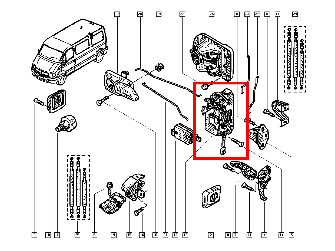 Брава за багажник за Nissan Interstar