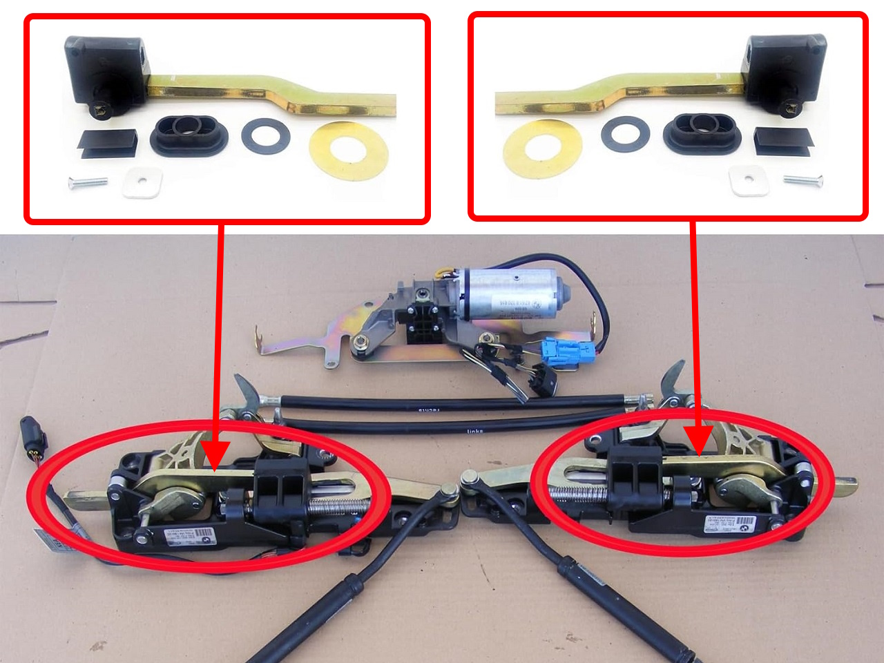 Ремонтен комплект заключване на таван (гюрук) за BMW 3 E36 Cabrio
