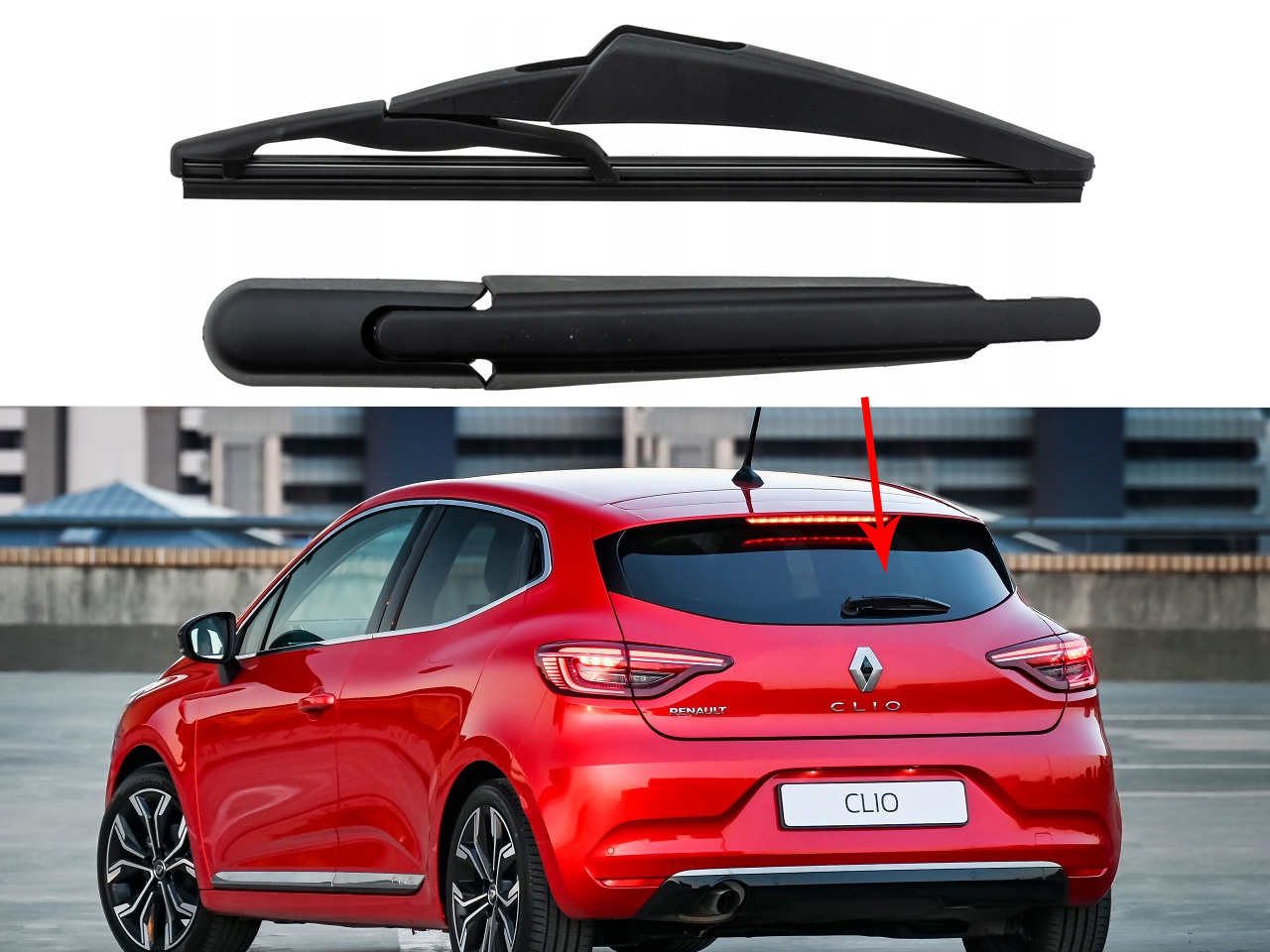 Задно рамо с чистачка за Renault Clio MK5