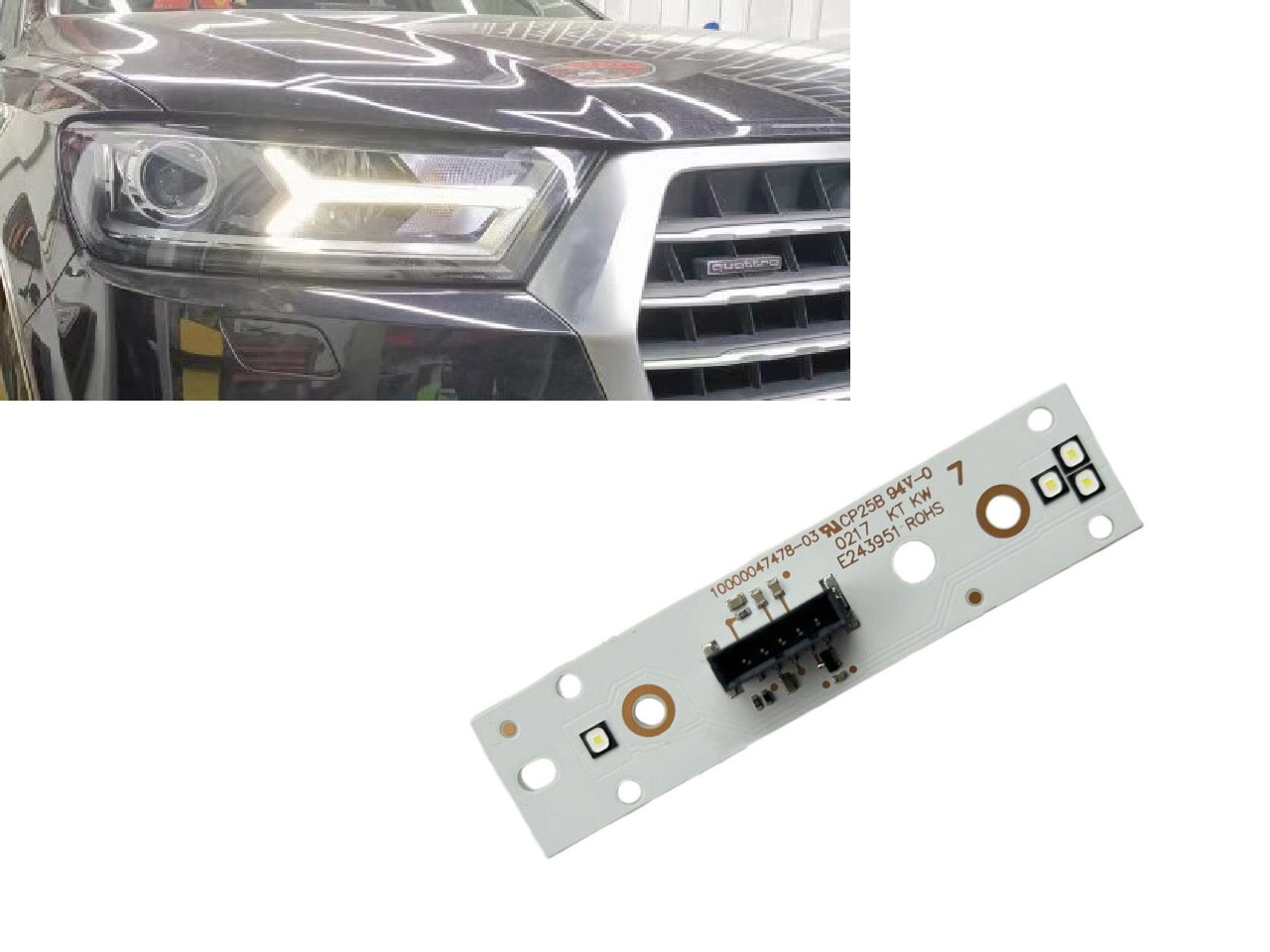 LED Xenon Модул за дневни светлини за Audi Q7 4M