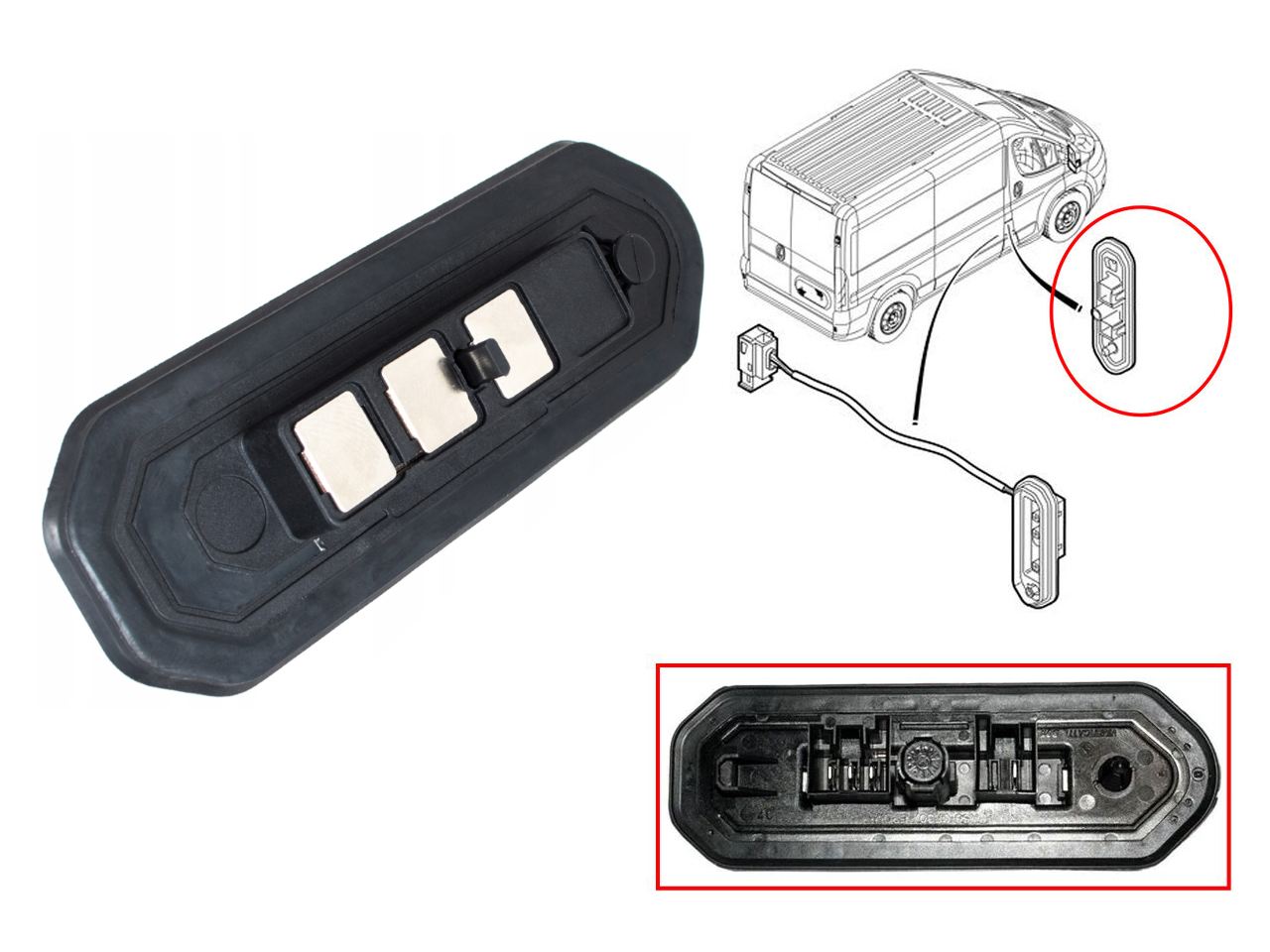 Контакт за плъзгаща врата за Peugeot Boxer MK2