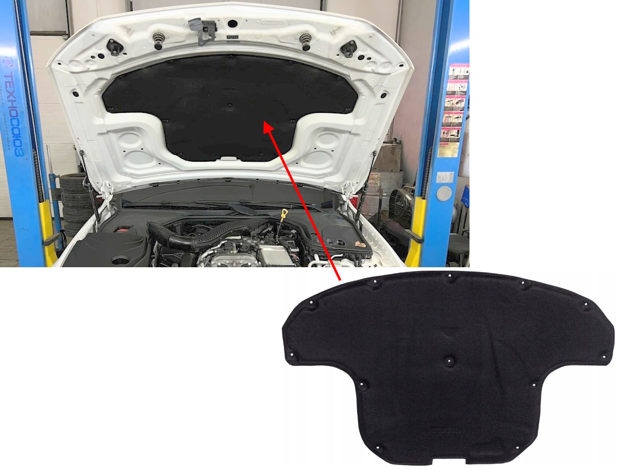 Изолация за преден капак на Mercedes CLS W257