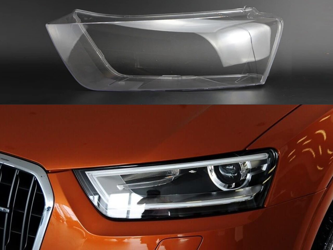 Стъклo за фар на Audi Q3 8U