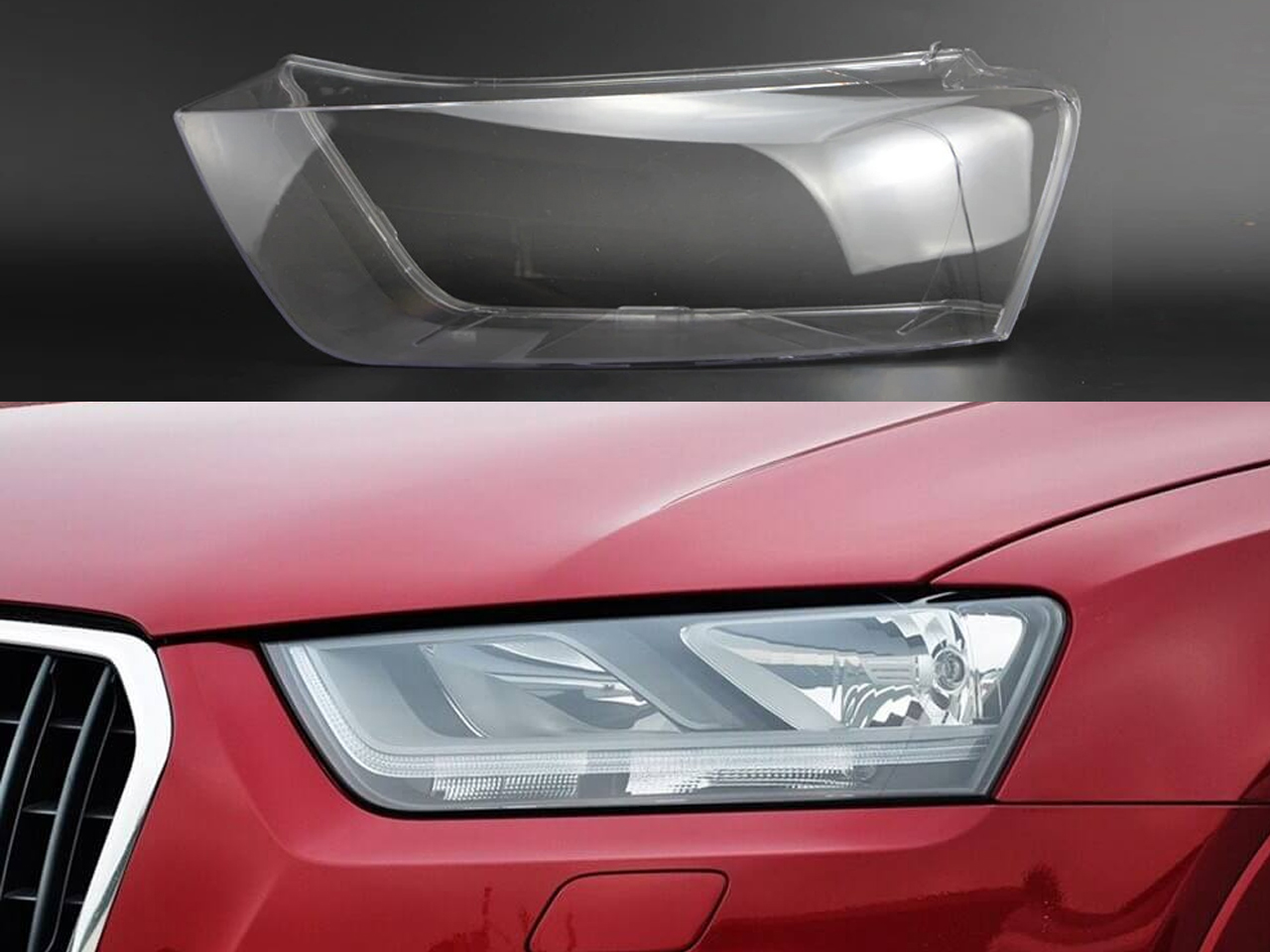 Стъклo за фар на Audi Q3 8U