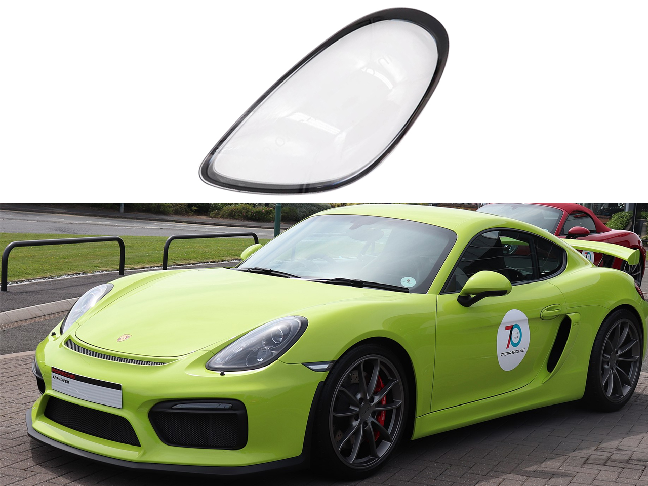 Стъкло за фар на Porsche Cayman / Boxster 981 Стъкло за фар на Porsche Cayman / Boxster 981