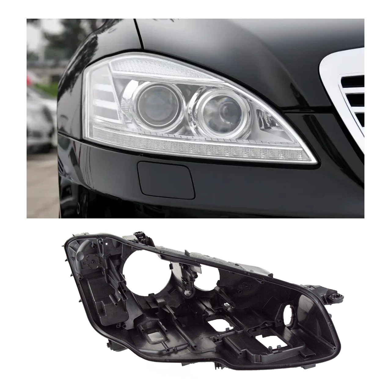 Корпус за фар на Mercedes S-Class W221 Facelift  Корпус за фар на Mercedes S-Class W221 Facelift