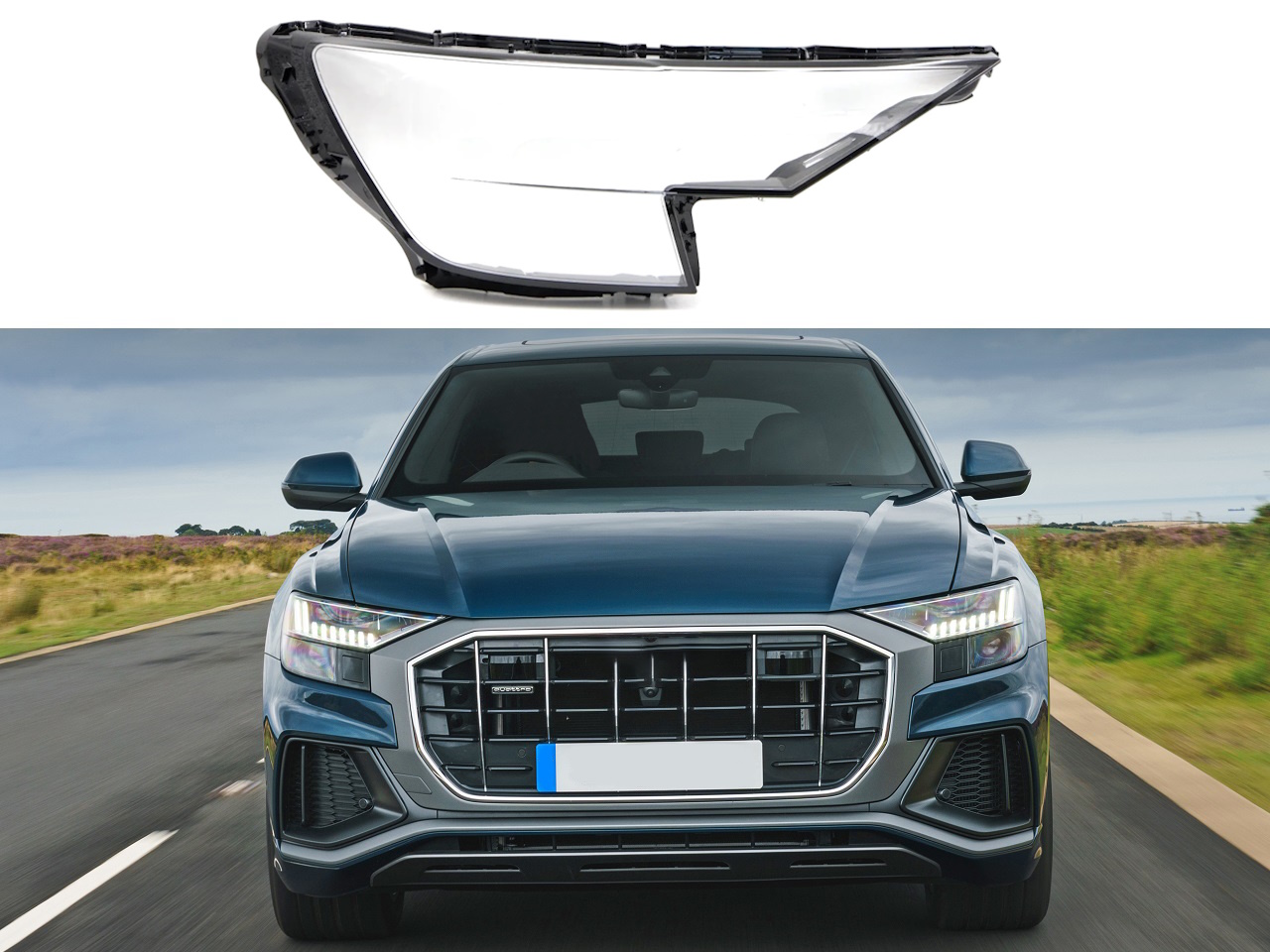 Стъклo за фар на Audi Q8 4M