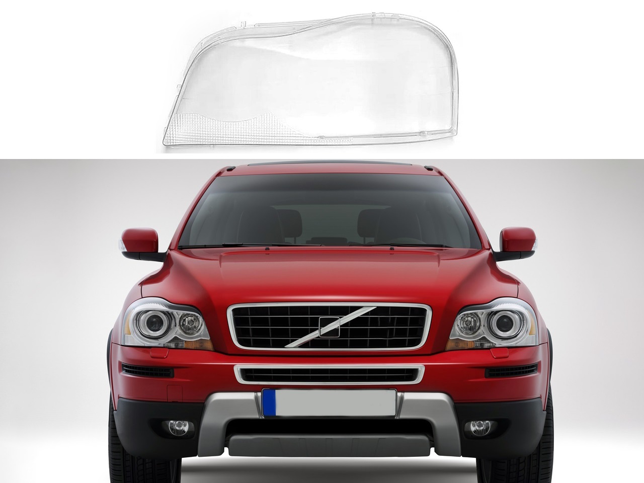 Стъклo за фар на Volvo XC90 MK1