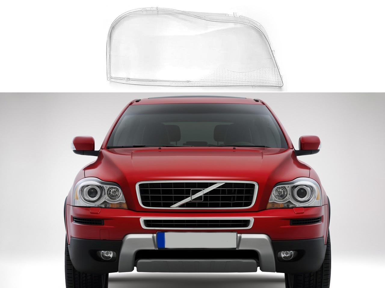Стъклo за фар на Volvo XC90 MK1