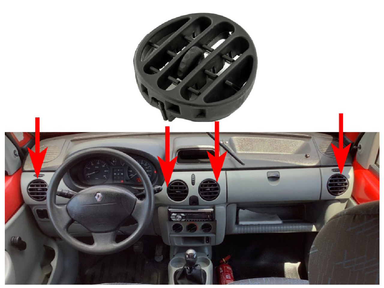 Въздуховод за Renault Kangoo 1