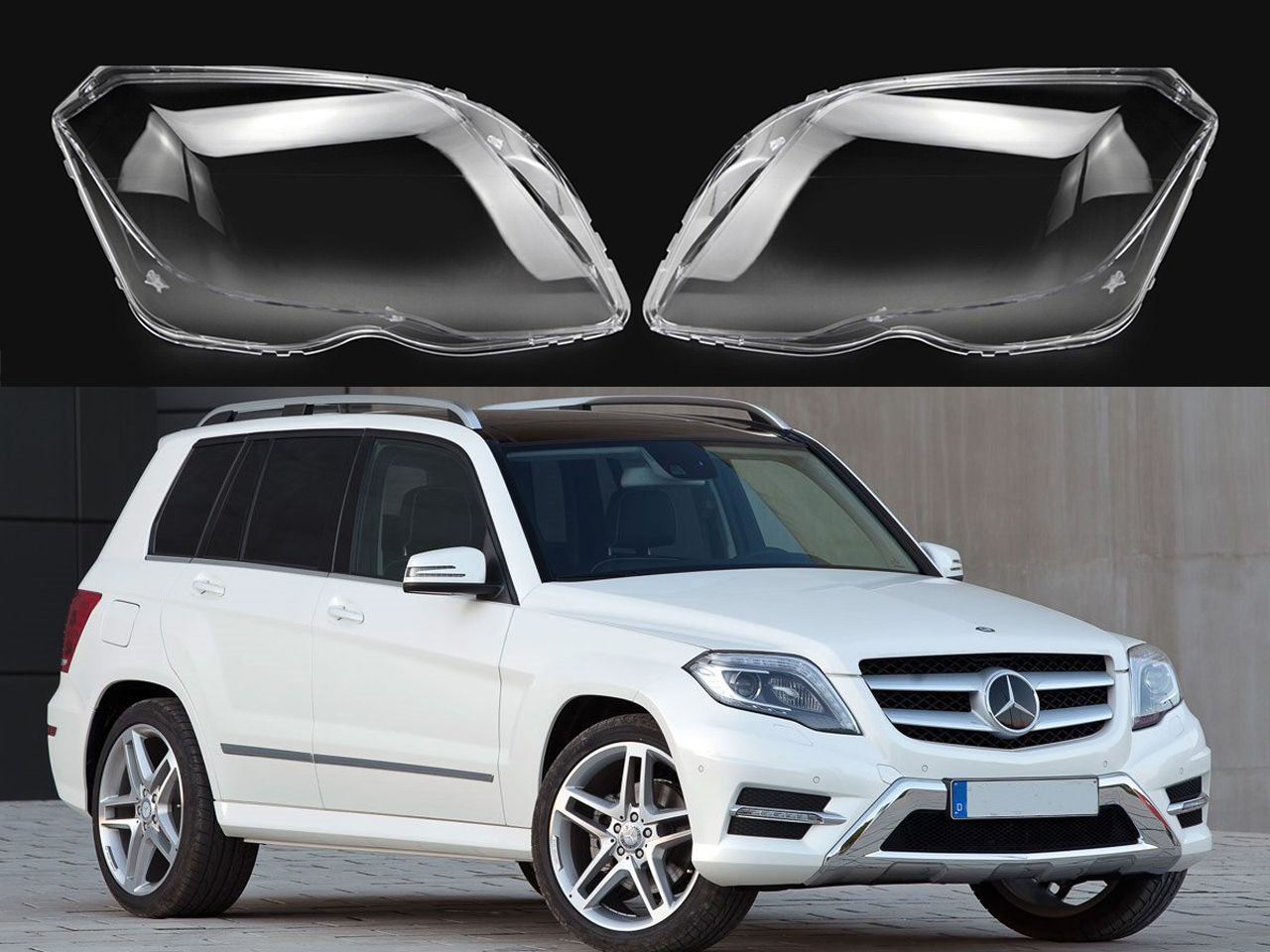 Стъкла за фарове на Mercedes GLK X204 Facelift