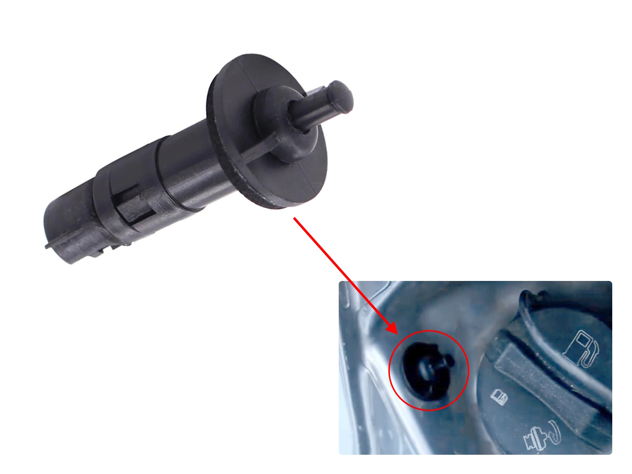 Закопчалка за капак на резервоар Daewoo Kalos 