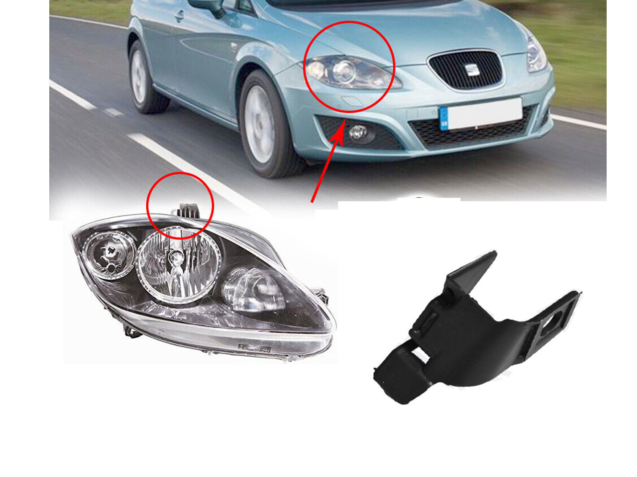 Щипка за захващане на фар Seat Altea Щипка за захващане на фар Seat Altea