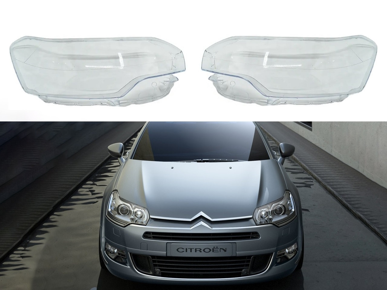 Стъкла за фарове на Citroen C5 MK2