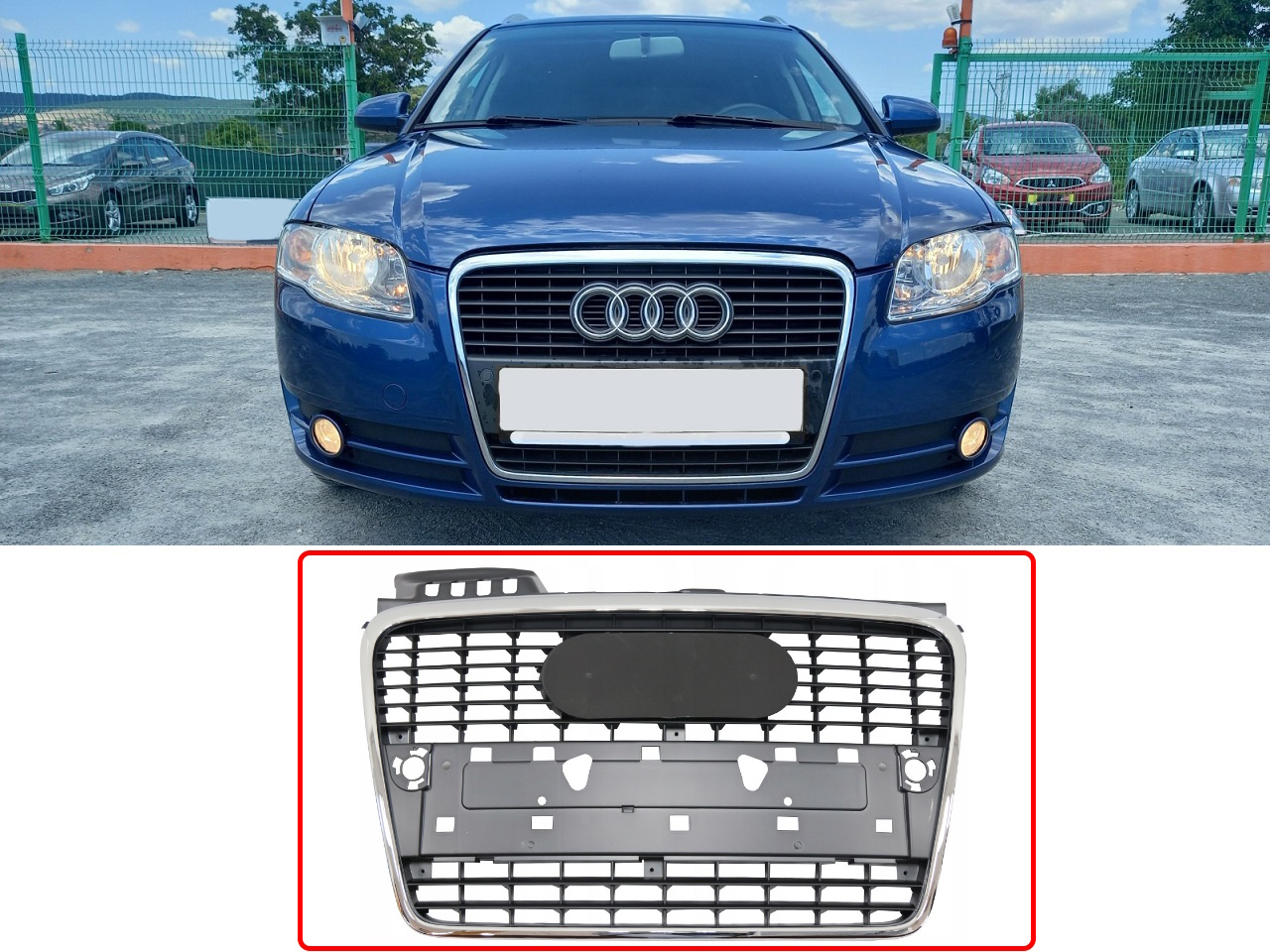 Предна решетка за Audi A4 B7 Предна решетка за Audi A4 B7