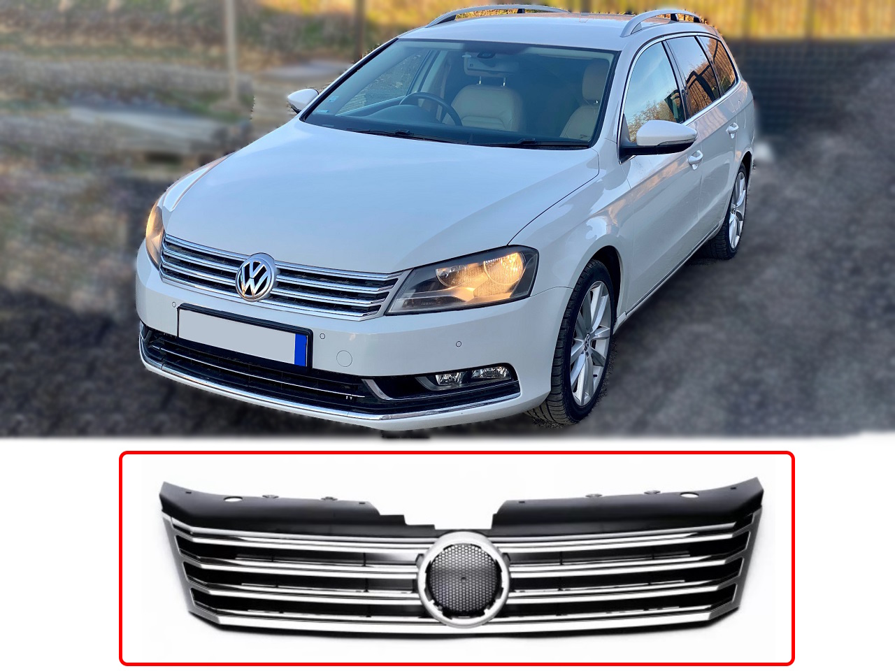 Предна решетка за VW Passat B7 Предна решетка за VW Passat B7