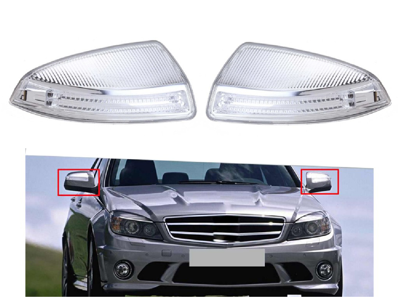 Мигач в огледало за Mercedes C-Class W204 Мигач в огледало за Mercedes C-Class W204