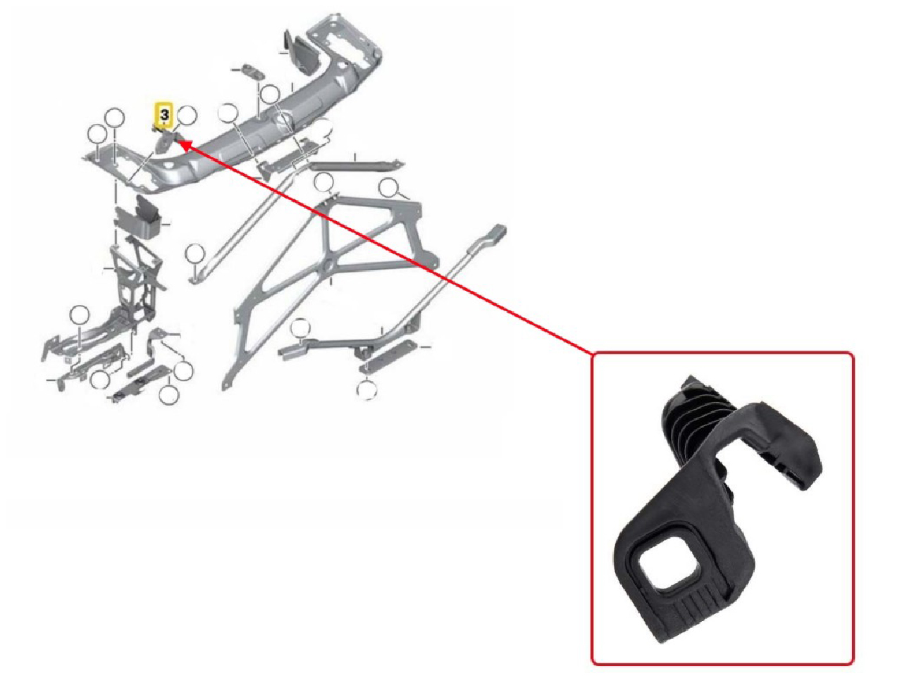Щипка за захващане на фар BMW 3 F30