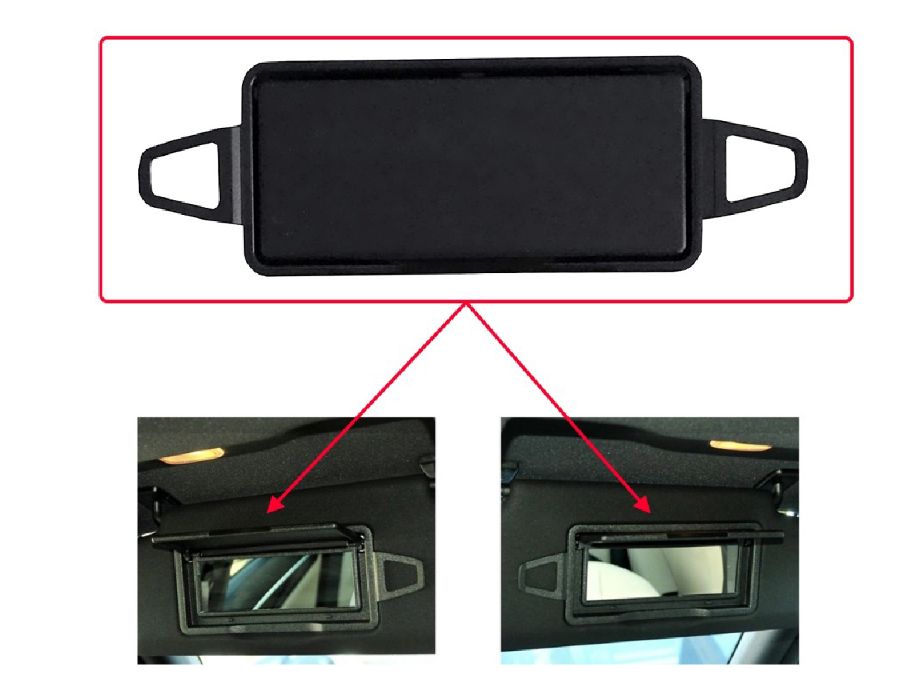 Капак за огледало на сенник за Mercedes C-Class W204 Капак за огледало на сенник за Mercedes C-Class W204