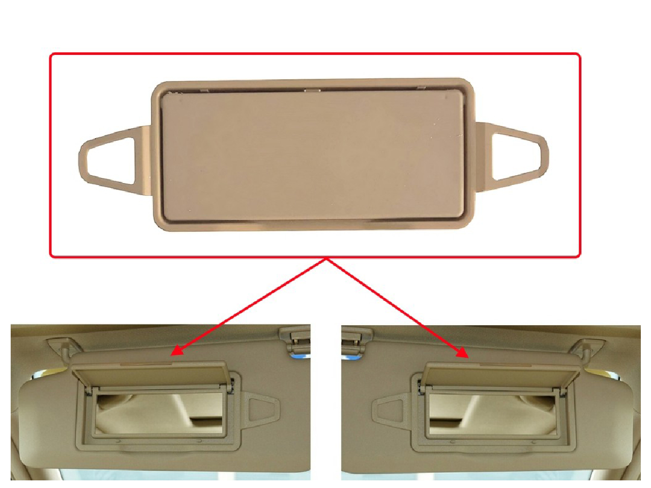 Капак за огледало на сенник за Mercedes E-Class W212