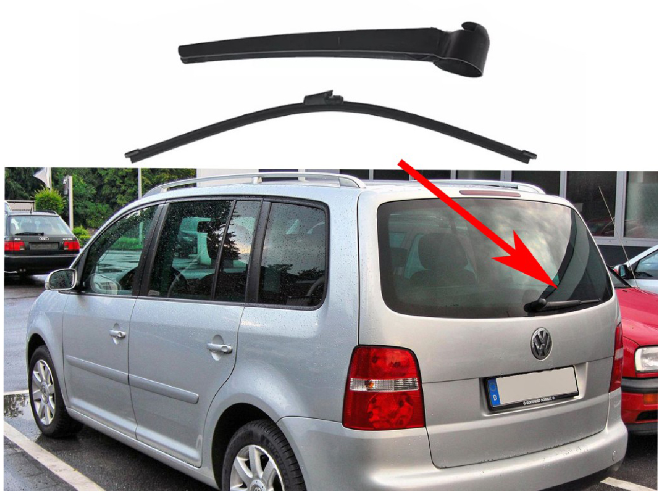 Задно рамо с чистачка за VW Touran 1T
