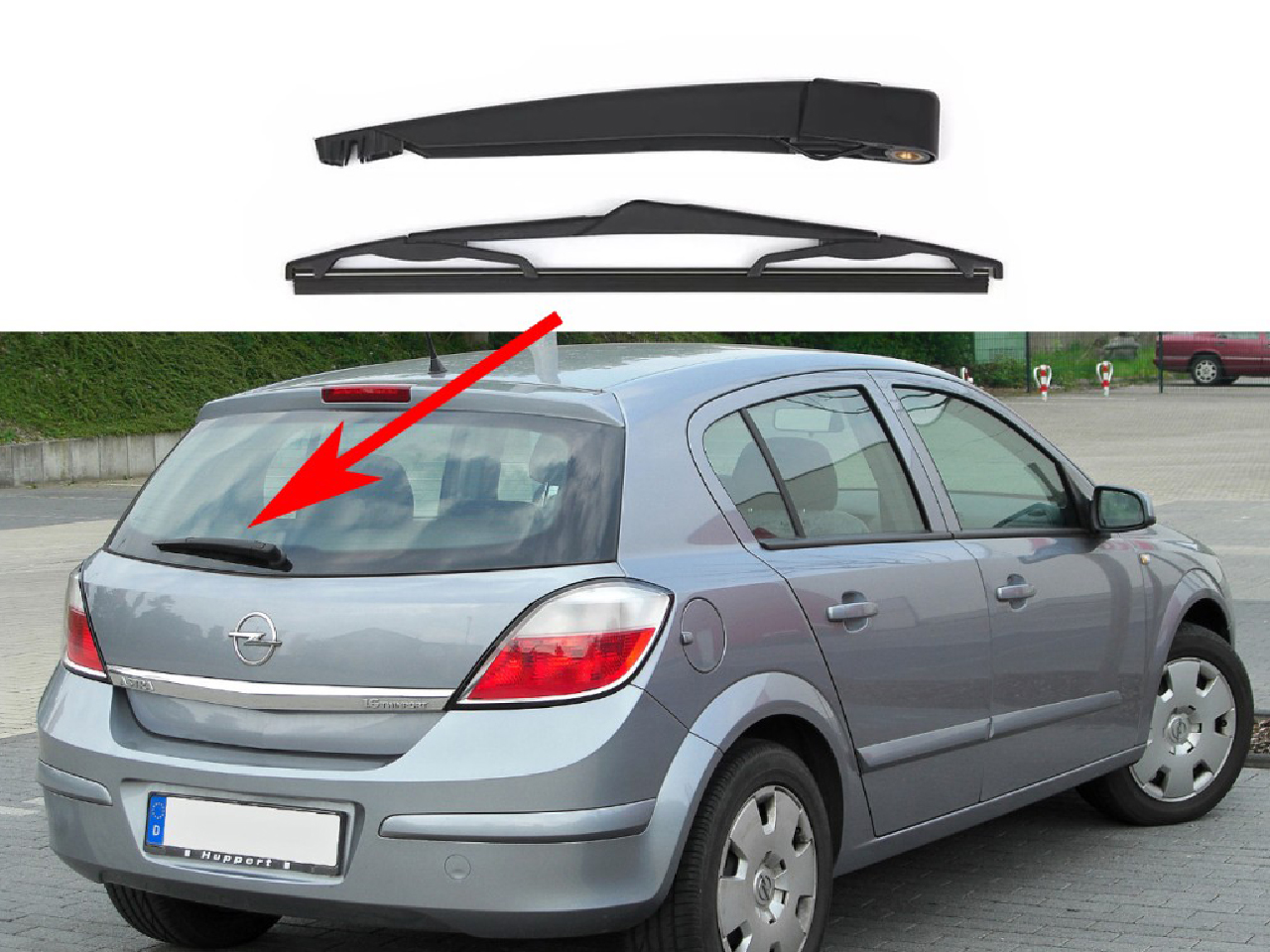 Задно рамо с чистачка за Opel Astra H Hatchback Задно рамо с чистачка за Opel Astra H Hatchback