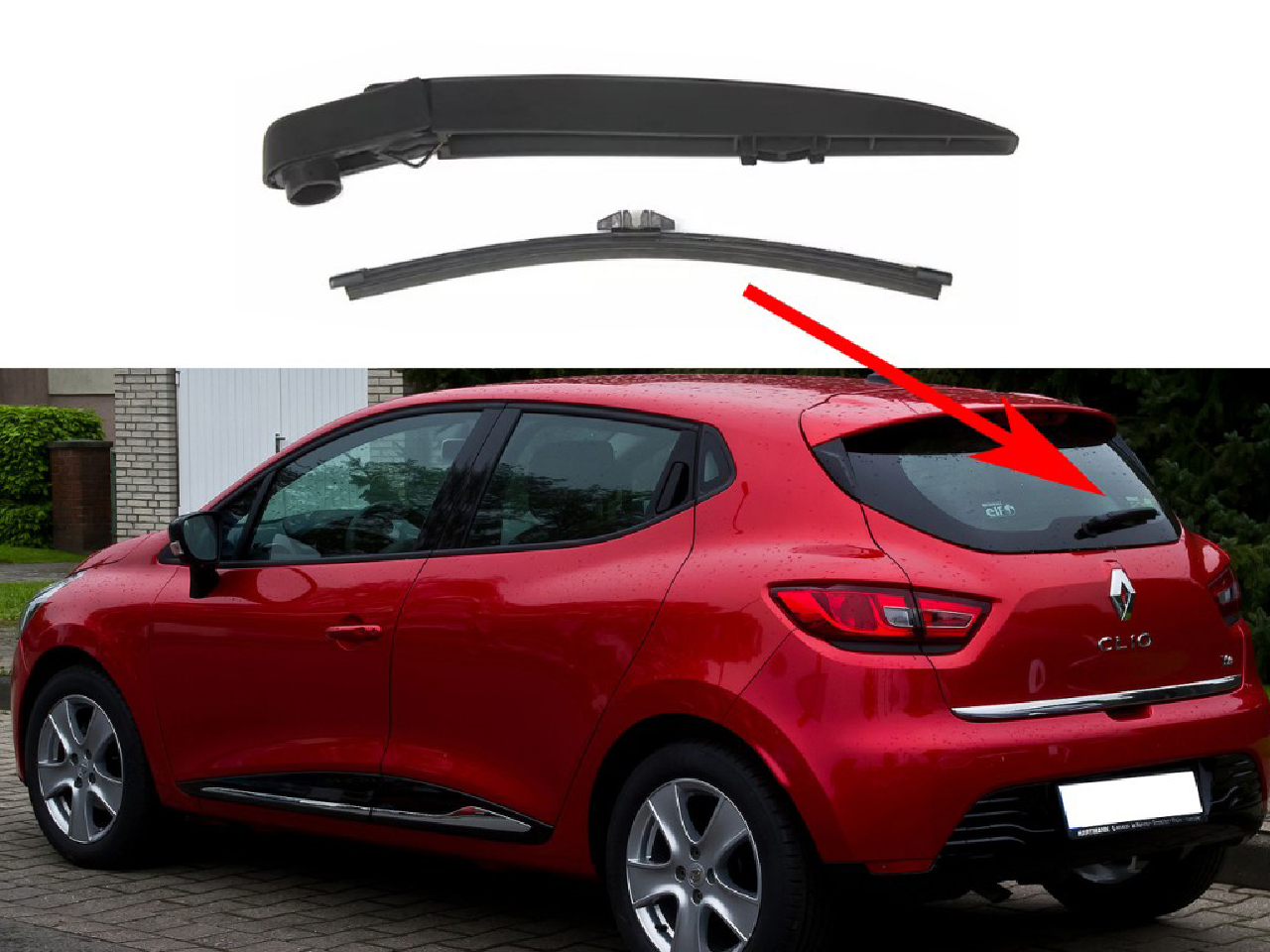 Задно рамо с чистачка за Renault Clio 4