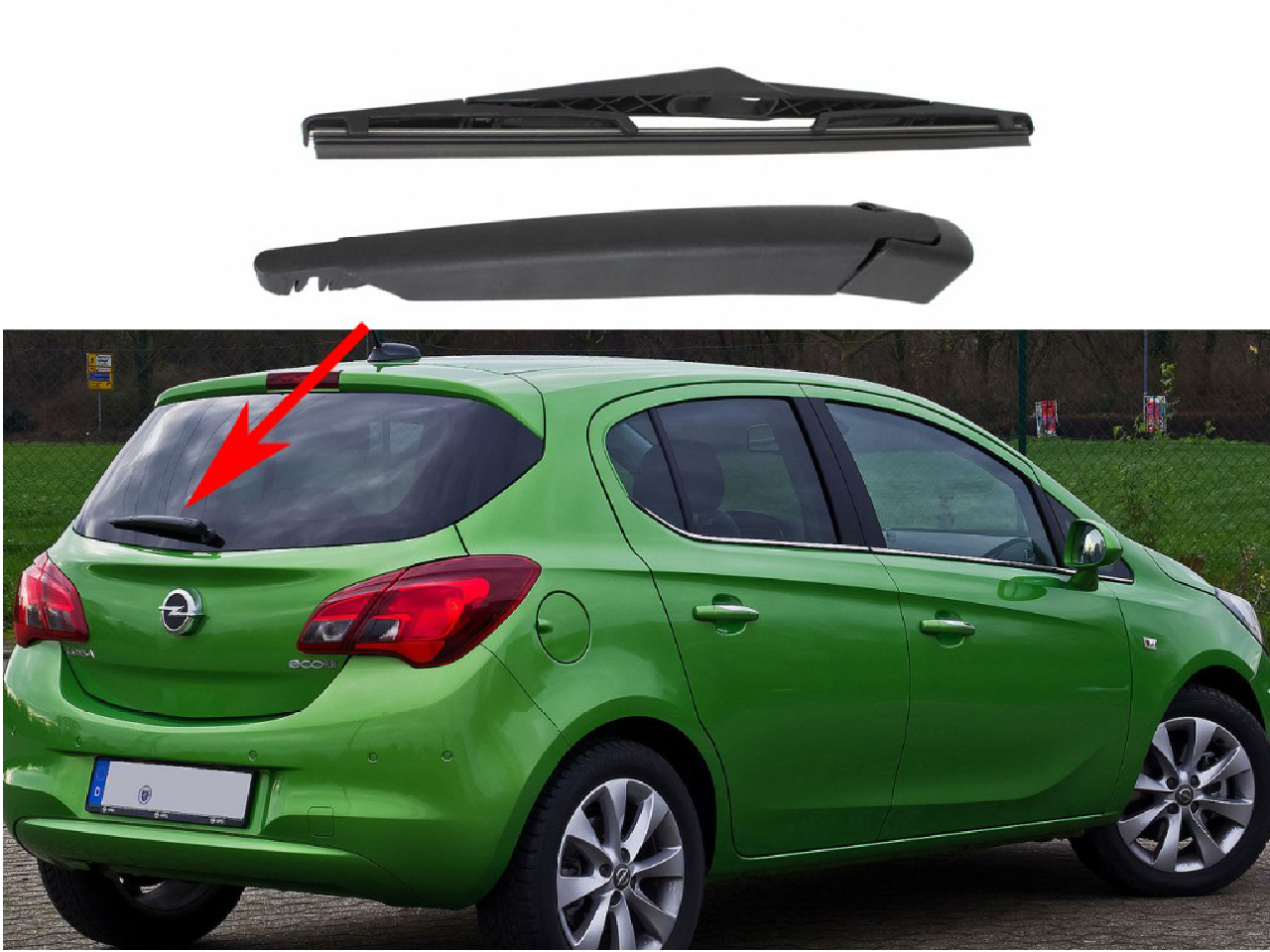 Задно рамо с чистачка за Opel Corsa E