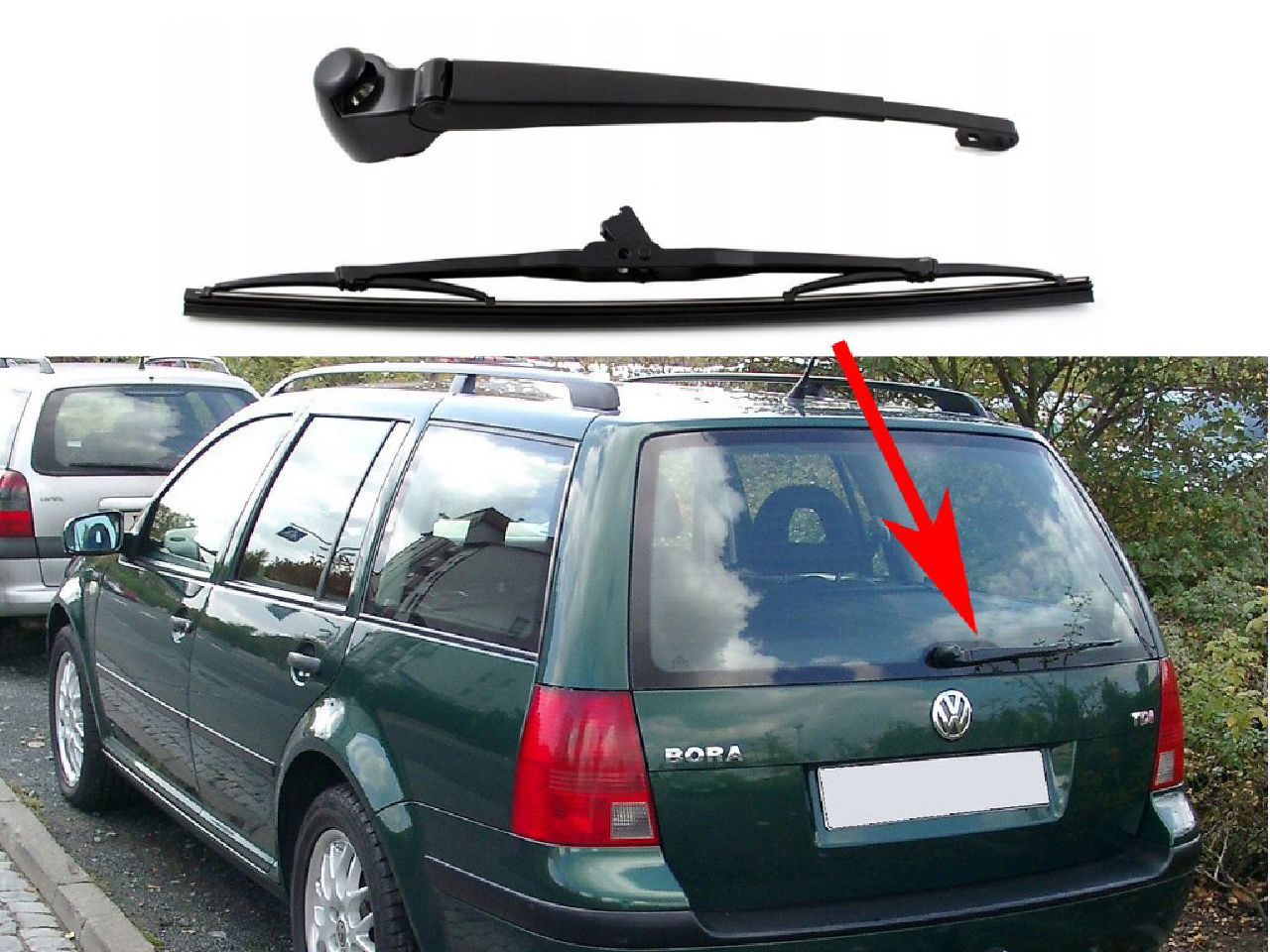 Задно рамо с чистачка за VW Bora Variant