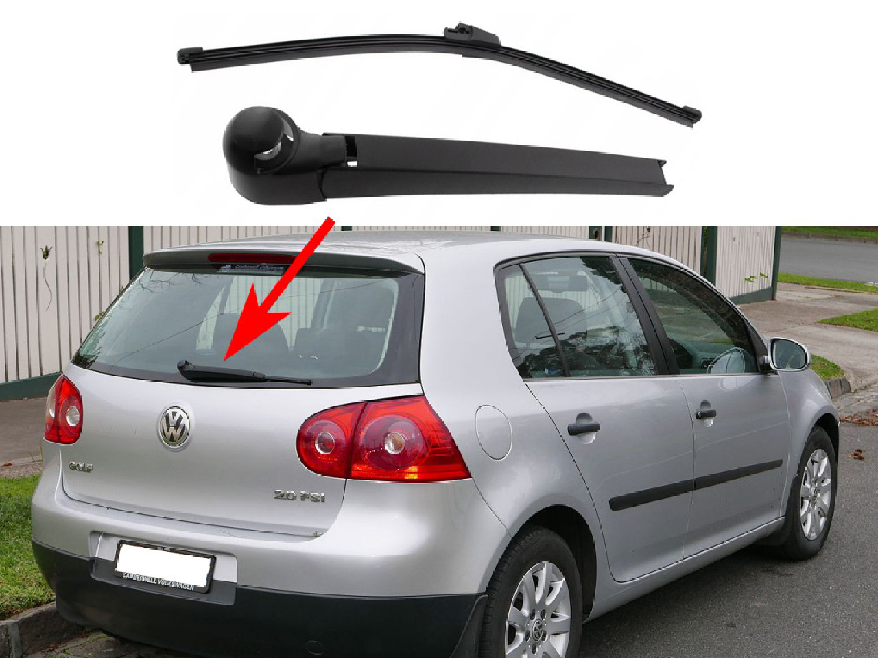Задно рамо с чистачка за VW Golf 5